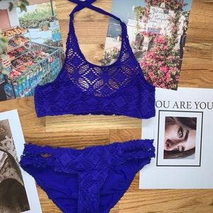 high neck two piece bikini set 💘💘